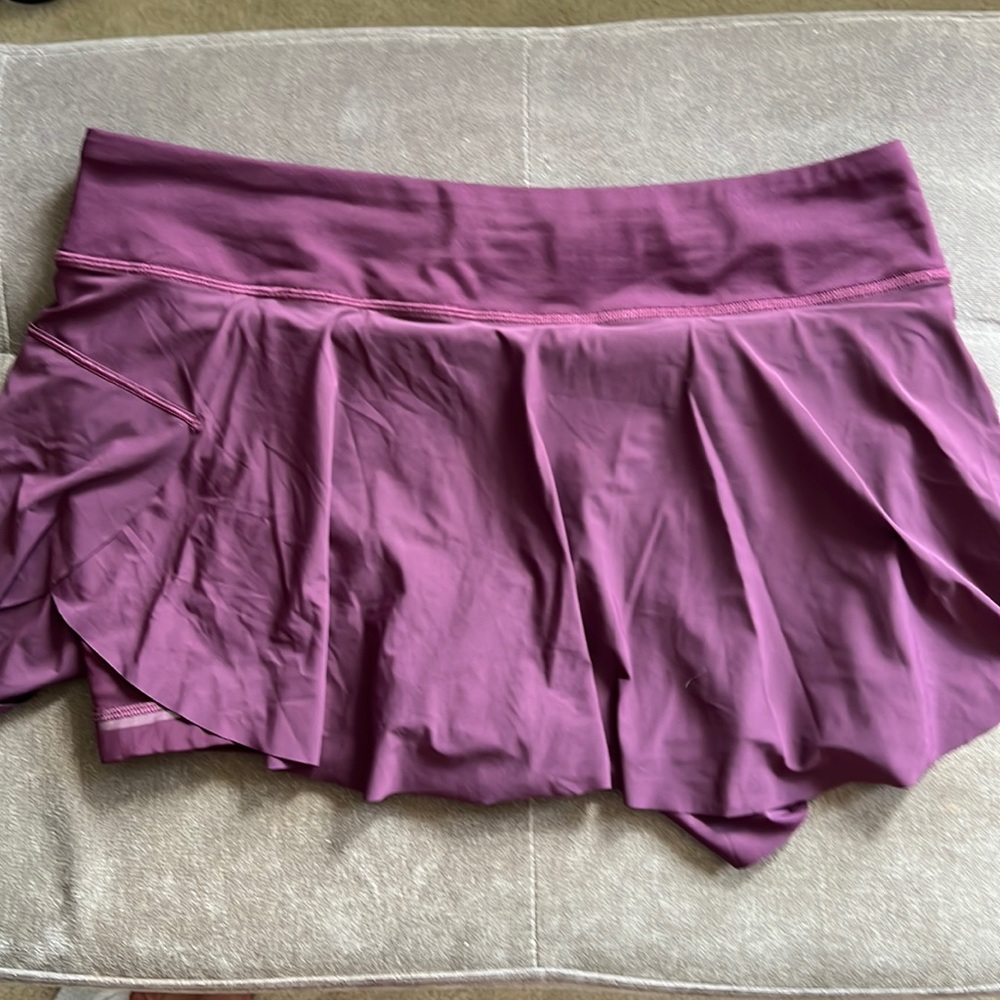 Plum Lululemon tennis skirt